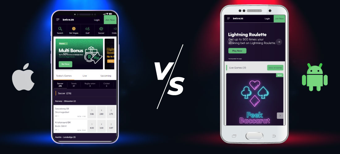 Mobile Version VS downloaded bet co za app for android phone 
