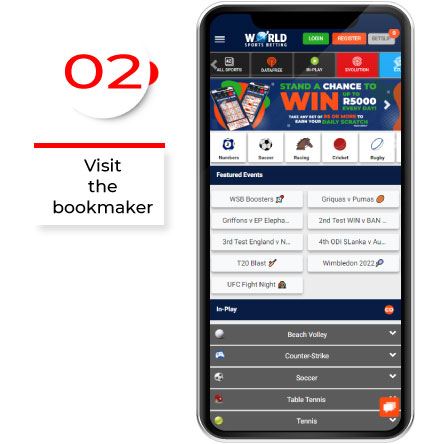 Visit the bookmaker's official page