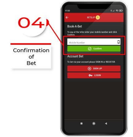 How to make a quickbet in Topbet: Confirmation of Bet