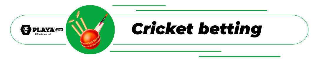 Cricket betting in playabet