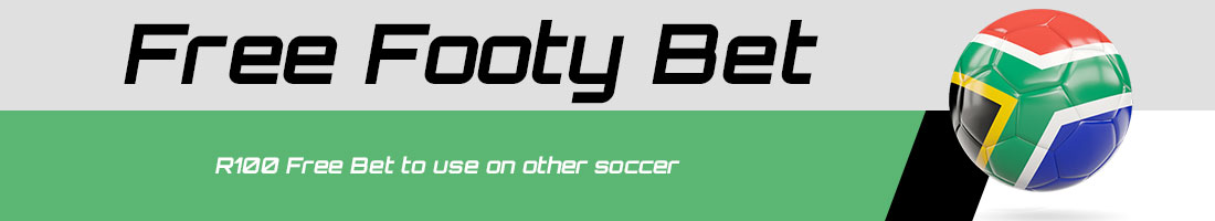 Banner "Free Footy Bet" from bet co za home page