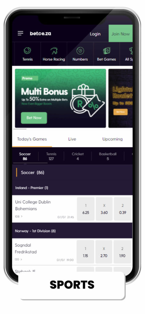Sports in bet coza