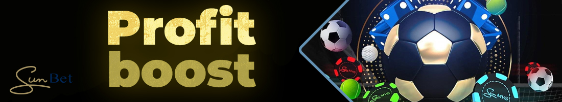 Pass the Sunbet sign-up process and will get a Profit boost 