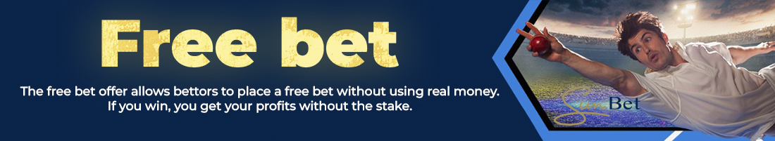 You can get a Free Bet after register at Sunbet online