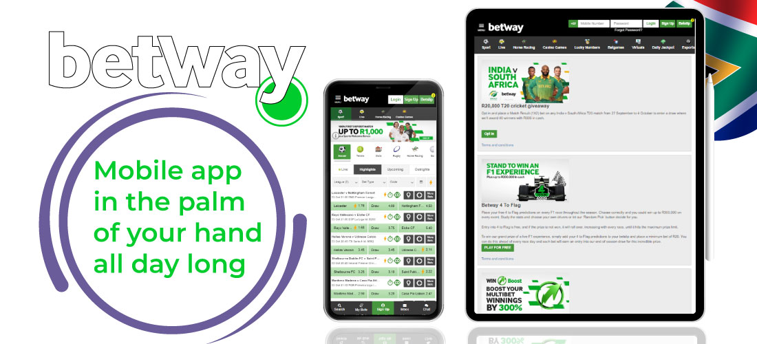Betway app download and installing: Android, iOS, Windows