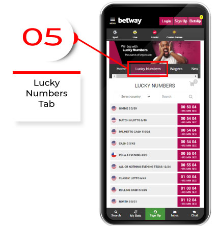 Lucky Numbers Tab