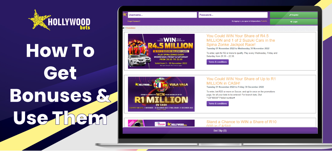 Hollywoodbets promotions: how to get sign-up and other bonuses