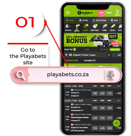 Go to the Playabets site