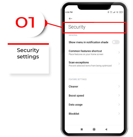 Change your phone's security settings
