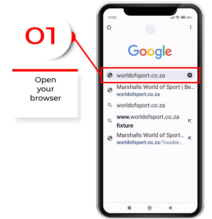 Open your Android phone's web browser