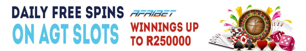 Free daily spins from bookmaker Afribet