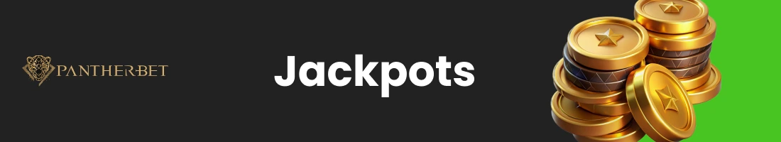 jackpots section with games for casino platform users